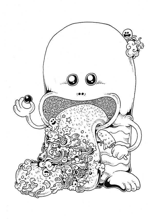 doodleinvasioncoloringbookonbehance