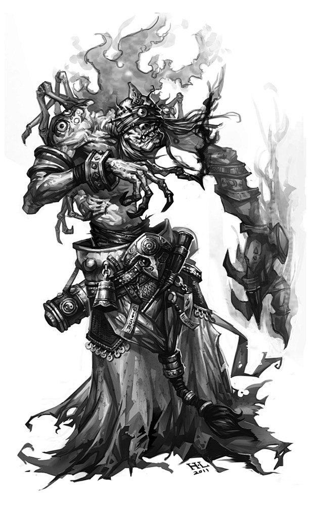 游戏设计手稿原画线稿设定jackui工作室分享