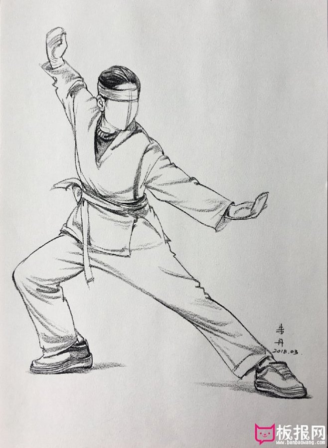 速写人物临摹图片动态速写