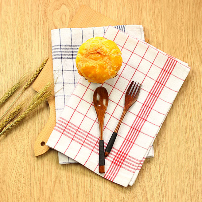 美食食品餐巾拍摄背景布西餐烘焙餐布拍照道具格子桌布砧板餐垫
