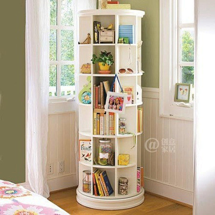 旋转书架如果可以改进的话我会想到国外路边的电话亭那样会更有感觉