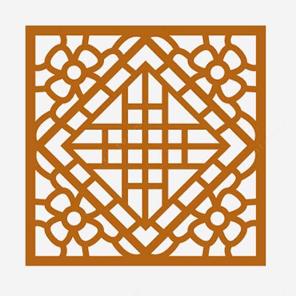 四边深黄菱形窗户高清素材中国风棱格古风窗格棱格深黄棱格窗户窗格窗