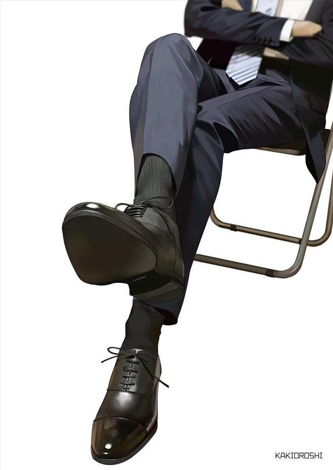 西装材质面料皮鞋