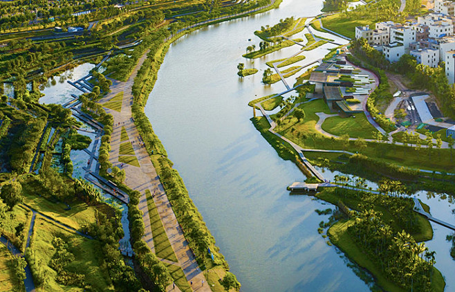 展示海绵理念,满足市民休闲需求,展示海口景观特色的综合性生态承市