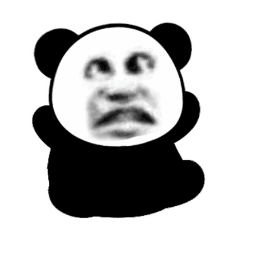 生气超大霸屏熊猫头表情包