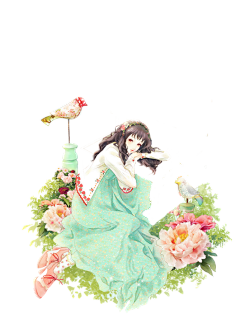 公子不戴花采集到动漫插画