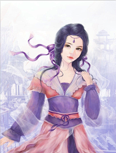 快点素材采集到古风人物插画