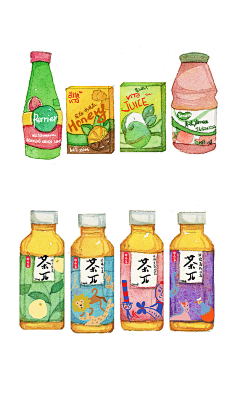 大榛子儿采集到水彩
