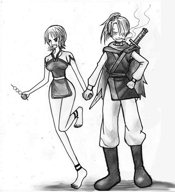 海贼王同人:仙剑版NAMI+SANJI