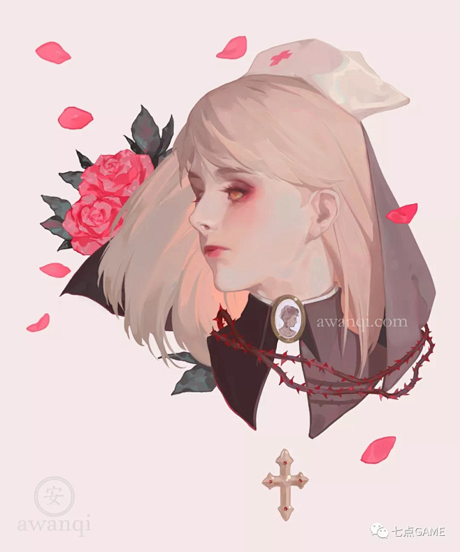 17岁成名差一点就步入00后大军的网红画师原来是个华裔妹子7game画作