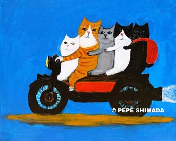 插了个画喵星人的王国来自日本插画师pepeshimadablogo网页链接