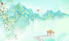 词酥采集到底图-古风无人