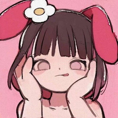 2020手绘女生头像可爱呆萌qq手绘女头像卡通版腾牛个性网