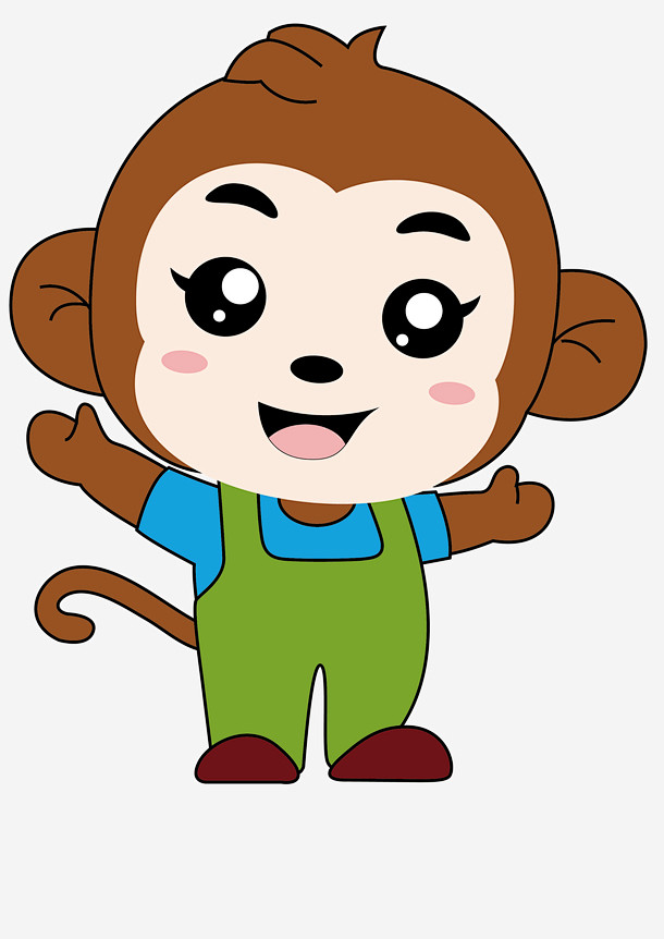 卡通形象可爱小猴子高清素材设计图片免费下载页面网页平面电商创意