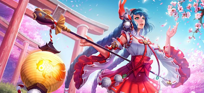 王者荣耀大乔伊势巫女