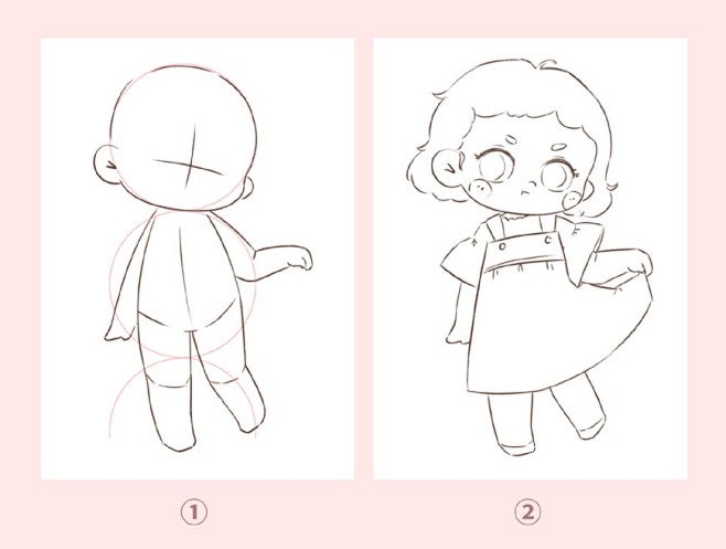 手绘教程3大要点教你画出可爱的q版人物头像