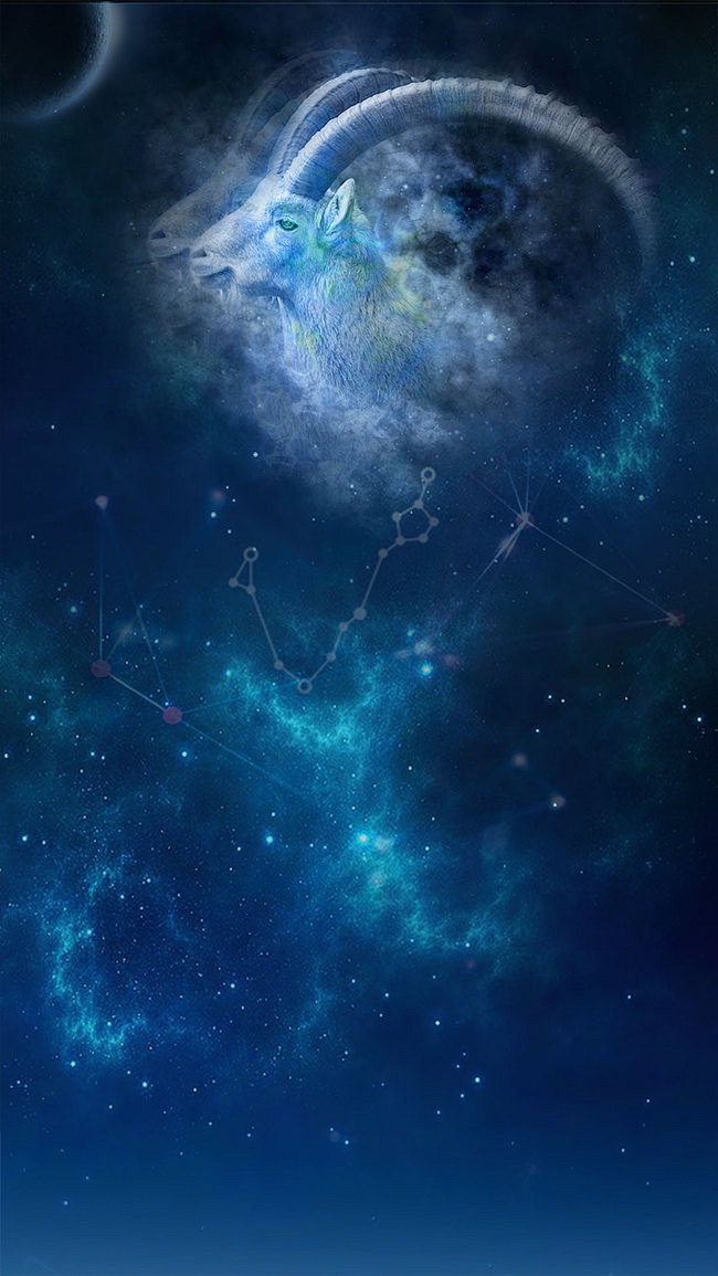 星空梦幻白羊座夜空h5背景素材