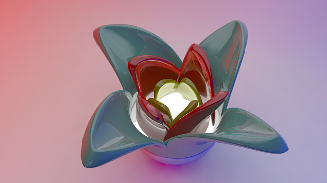 c4d扭曲+克隆制作花瓣