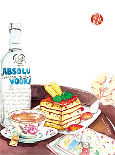 小勇同学1号采集到美食插画