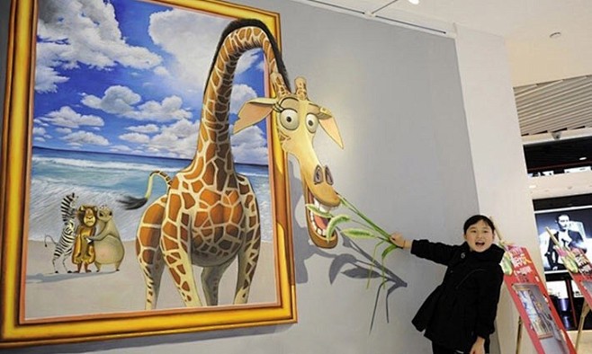 3dhua-花瓣网|陪你做生活的设计师 | 原创作品:北京梦幻墙绘3d立体画