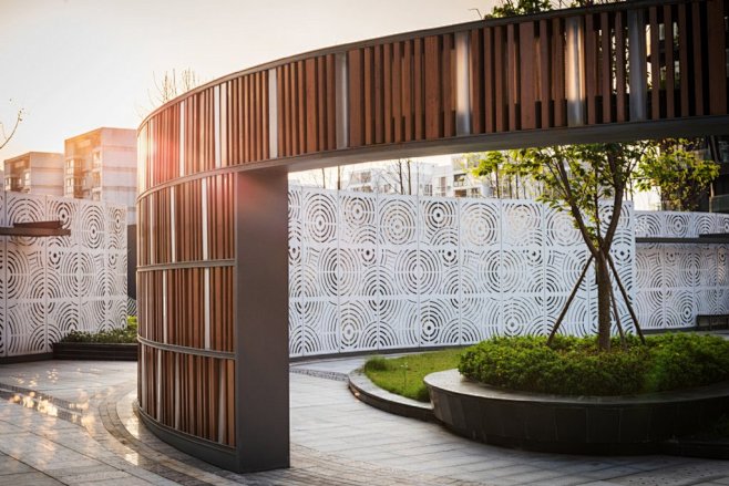 现代庭院——景墙