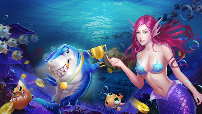 捕鱼海报火熊网