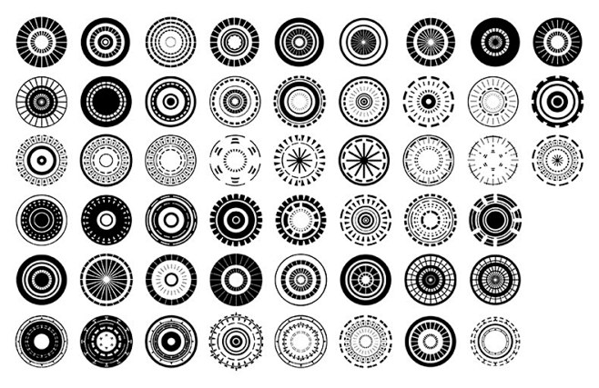 科技感圓形科技感科技圓形圓形圖案圓形矢量