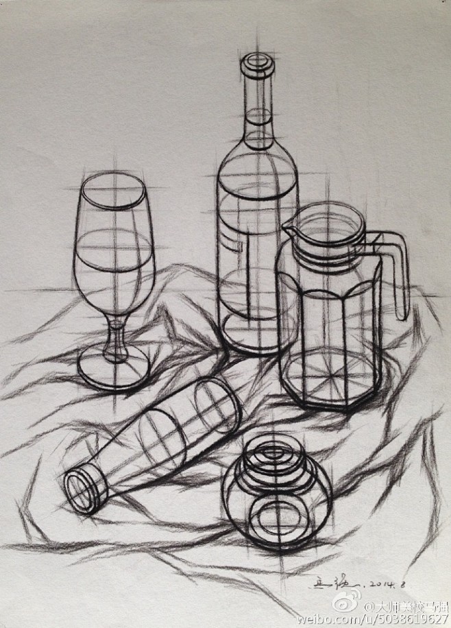 2014合肥大师美校马强结构素描静物系列5本新书于二月上市敬请期待