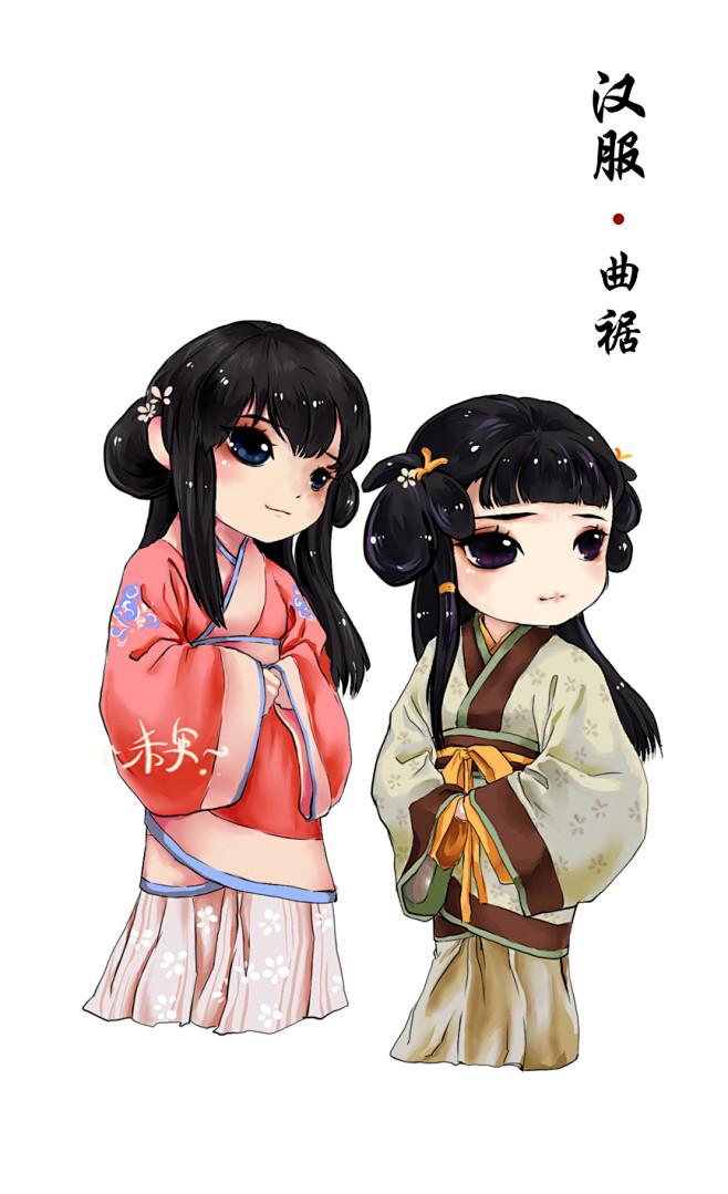 迎接盛夏汉服萌系女孩主题漫画最后集中发布by汉风弄晴动漫社汉服吧