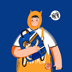 小南瓜猫耳朵采集到插画