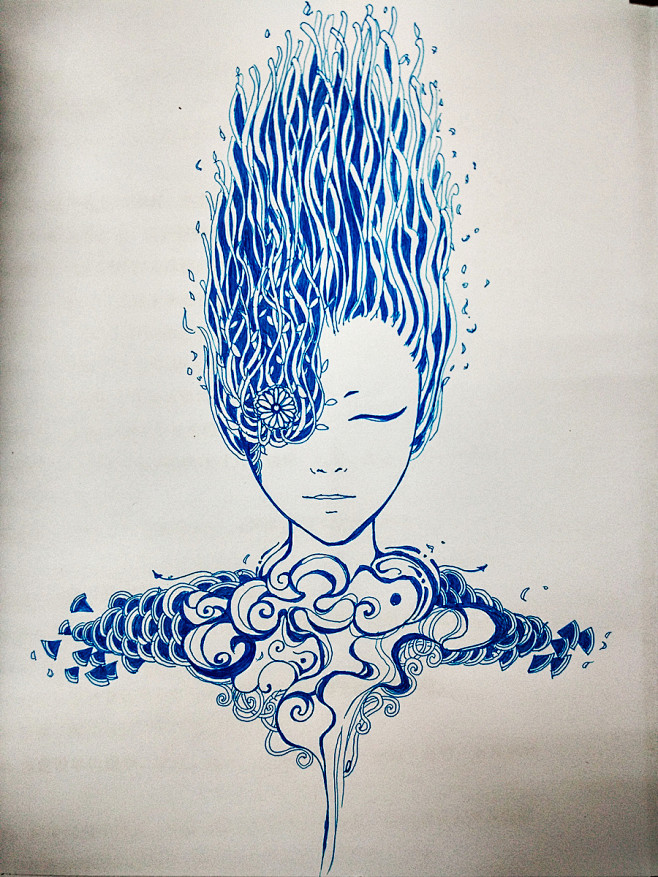 禅绕画-花瓣网|陪你做生活的设计师 | 线描手绘.古风线描