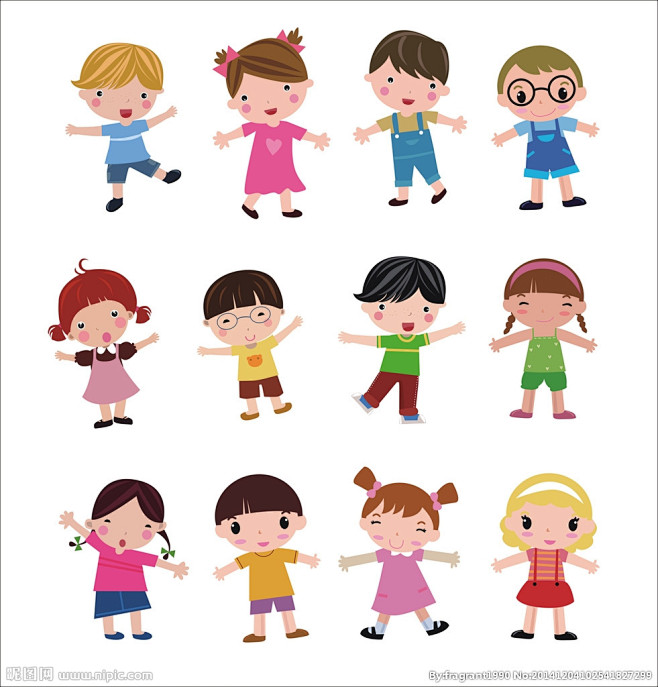 卡通可爱幼儿
