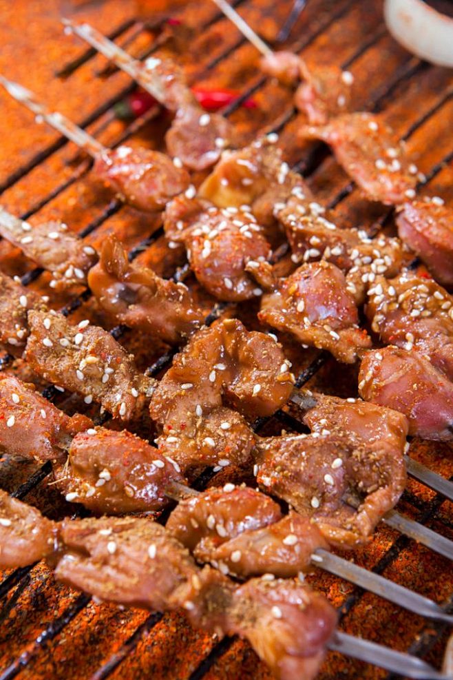 78张烧烤撸串高清实拍摄影jpg图片美食餐饮海报灯箱广告设计素材烤