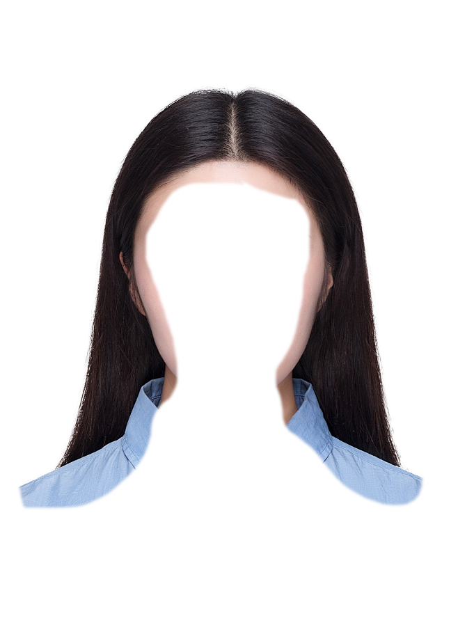 证件照素材五官眉毛素材五官素材0头发女