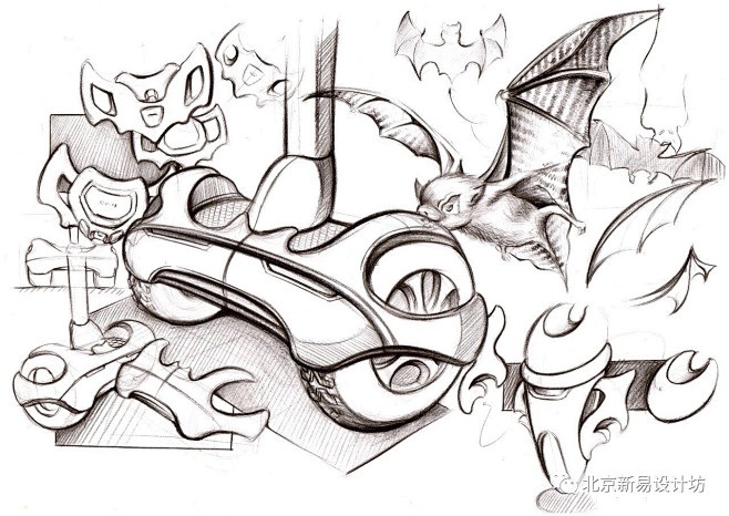 手绘-仿生-花瓣网|陪你做生活的设计师 | 工业设计动物仿生设计手绘