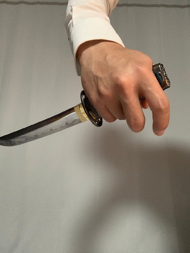 15:52:23握刀 拿刀 匕首 手 绘画素材参考动作烧酎同采自weibo