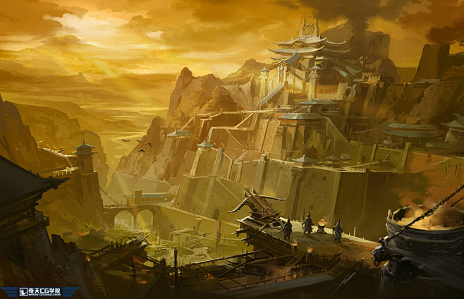 15:24:47塞外城墙奇天场景原画武汉奇天cg学院同采自www